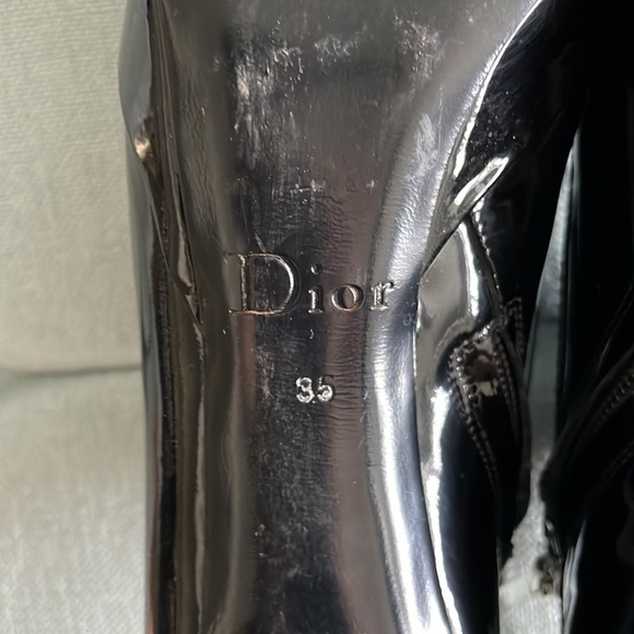 Christian Dior Patent Leather Heel Booties - Picture 11 of 16